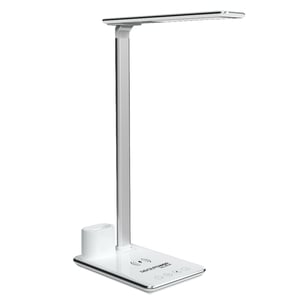 RealPower ChargeAIR All Light 5 W LED Table Lamp, Gray