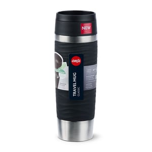 EMSA Travel Mug Waves Grande 500 ml Czarny, Stal nierdzewna