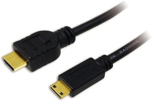 LogiLink CH0021 HDMI-Kabel, 1 m, HDMI Typ A (Standard) – HDMI Typ C (Mini), schwarz