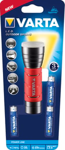 Varta 17627101421 Schwarz, Rot LED-Taschenlampe