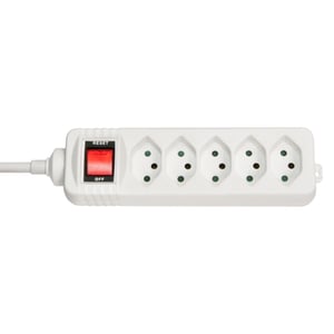 Lindy 73167 5-fach-Steckdosenverteiler für den Innenbereich, weiß