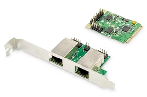 Digitus Dual-Gigabit-Ethernet-Netzwerkkarte Mini-PCI-Express