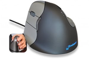 BakkerElkhuizen Evoluent4-mus Kontor Vänsterhänt Laser 2600 DPI