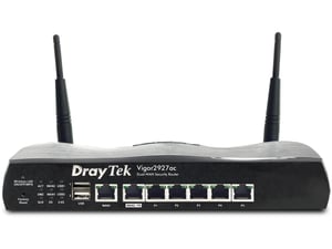 DrayTek Vigor2927ac Gigabit-Ethernet-Dualband-WLAN-Router (2,4 GHz/5 GHz) Schwarz