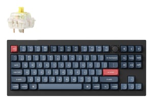 Keychron V3 Max klawiatura Uniwersalne RF Wireless + Bluetooth Czarny, Szary