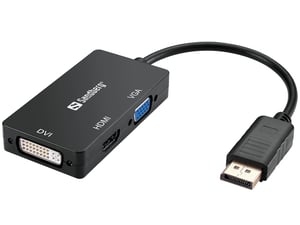 Sandberg DP to HDMI+DVI+VGA Adapter