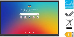 Viewsonic IFP6551 Interactive Display, 165.1 cm (65"), 3840 x 2160 px, Touchscreen, Black