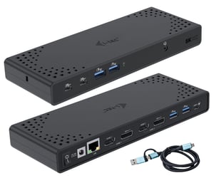 i-tec CADUA4KDOCKPDL2 Wired USB 3.2 Gen 1 (3.1 Gen 1) Type-C Docking Station, Black