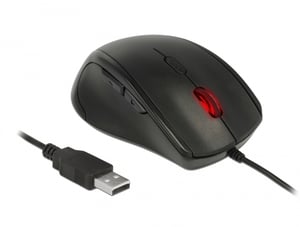 DeLOCK 12548 myszka Biuro Po lewej stronie USB Typu-A Optyczny 2400 DPI