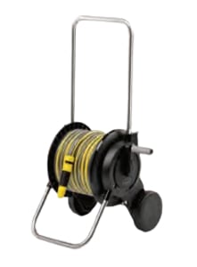 Kärcher 2.645-362.0 Gartenschlauchaufroller mit Rolle Schwarz, Gelb