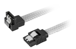 Sharkoon SATA 3-kabel, 0,45 m, SATA 7-stifts, svart, vit