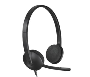 Logitech 981-000475 Kopfhörer/Headset, kabelgebunden, Kopfbügel, Büro/Callcenter, USB Typ A, schwarz