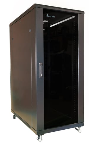 Extralink 37U rackskåp 600x800, svart, fristående