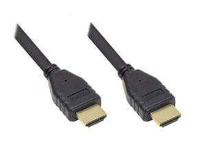 Alcasa GC-M0135 HDMI Cable, 0.5 m, HDMI Type A (Standard), Black