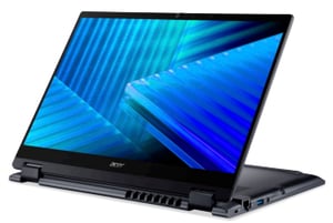 Acer TravelMate TMP414RN-55-TCO-74HK Intel Core Ultra 7 255U Hybryda (2w1) 35,6 cm (14") Ekran dotykowy WUXGA 16 GB DDR5-SDRAM 512 GB SSD Wi-Fi 7 (802.11be) Windows 11 Pro Niemiecki Niebieski