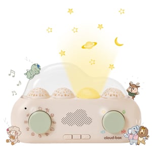 Cloud B CloudBox nocna lampka dziecięca Wolnostojący Beżowy, Zielony