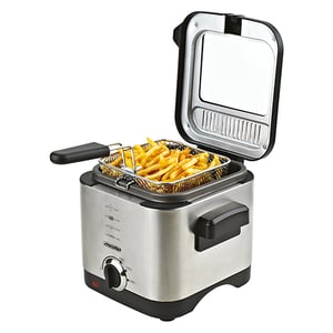 Mesko Home MS 4910 frytkownica Pojedyńczy 1,5 l Autonomiczny 900 W Czarny, Stal satynowa