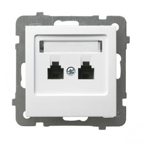 Ospel GPT-2GR/m/00 gniazdko elektryczne Biały