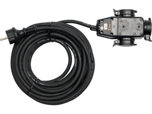 Yato YT-8116 grenuttag 10 m 3 x nätuttag Inomhus/Utomhus Svart