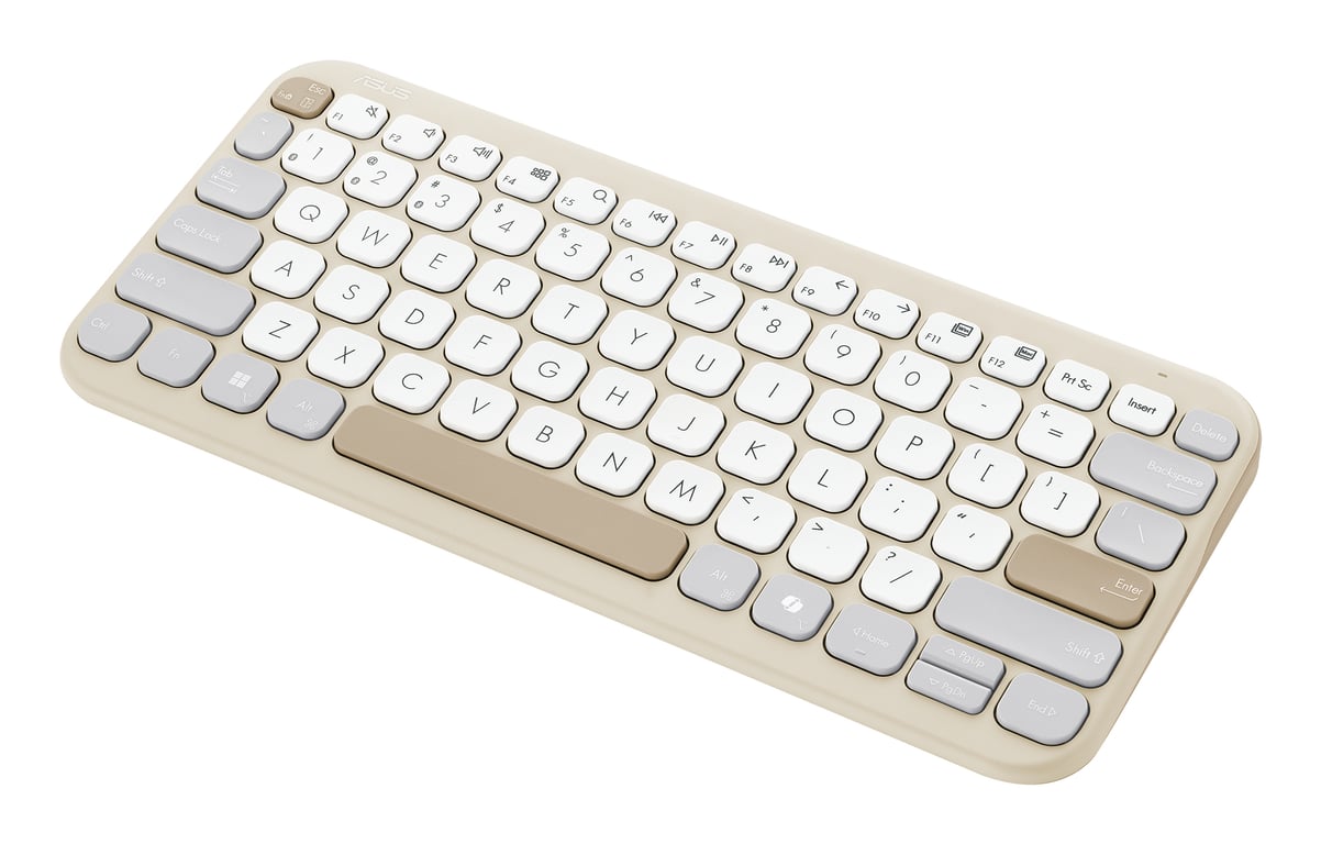 ASUS KW100 KEYBOARD/BG/UI/80 klawiatura Uniwersalne Bluetooth Beżowy
