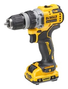 DeWALT DCD703L2T-QW Drill, 1500 RPM, Central Lock, 900 g, Black, Yellow