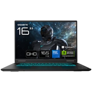 GIGABYTE GAMING A16 PRO DXHG4EECC4SH notebook/laptop Intel Core 7 240H 40,6 cm (16") Quad HD+ 32 GB LPDDR5x-SDRAM 1 TB SSD NVIDIA GeForce RTX 5070 Ti Wi-Fi 6E (802.11ax) Windows 11 Home Czarny
