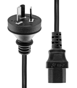 ProXtend PC-IC13-002 Netzkabel, schwarz, 2 m, Netzstecker Typ I C13, Panel