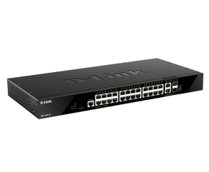 D-Link DGS-1520-28/E przełącznik sieciowy Zarządzany L3 10G Ethernet (100/1000/10000) 1U Czarny