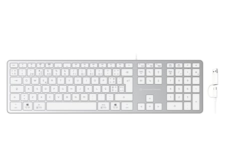 Conceptronic KAYNE02WPT klawiatura Uniwersalne USB QWERTY Portugalski Biały