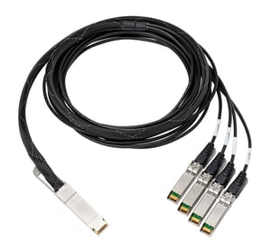 HPE 100Gb QSFP28 to 4x25Gb SFP28 3m Direct Attach Copper Cable, InfiniBand / Fiber Optic Cable, 4x SFP28