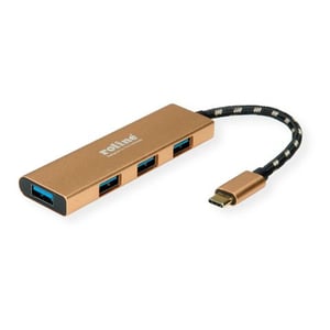 ROLINE 14.02.5049-5 USB 3.2 Gen 1 (3.1 Gen 1) Typ C 5000 Mbit/s Gold