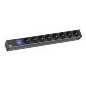 Bachmann BlueNet BN0500 rozdzielacz zasilania PDU 8 x gniazdo sieciowe Czarny