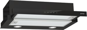 Gorenje TH64E4BG Pół wbudowany (wyciągany) Czarny 450 m³/h