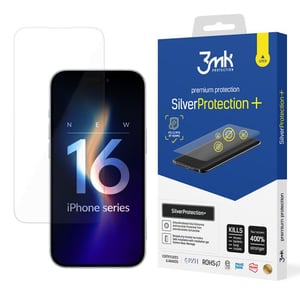 3MK Impact-Resistant Protective Film for Apple iPhone 16 Pro - SilverProtection+