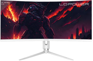 LC-Power LC-M34-Q-C-PRO monitor komputerowy 86,4 cm (34") 3440 x 1440 px UltraWide Quad HD Szary