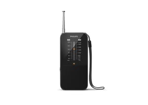 Philips TAR1509/00 Portable Analog Radio, Black