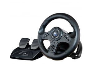 Subsonic SA5426-NG Gaming Controller Black USB Steering Wheel + Pedals for PC, PlayStation 4, Xbox One, Xbox Series X