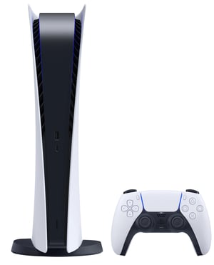 Sony PlayStation 5 Digital Edition +FIFA23 825 GB Wi-Fi Czarny, Biały