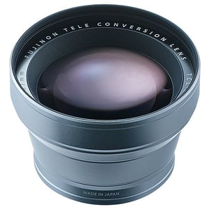 Fujifilm TCL-X100 II Spiegellose Kamera/Spiegelreflexkamera mit einem Objektiv, Teleobjektiv, silberfarben