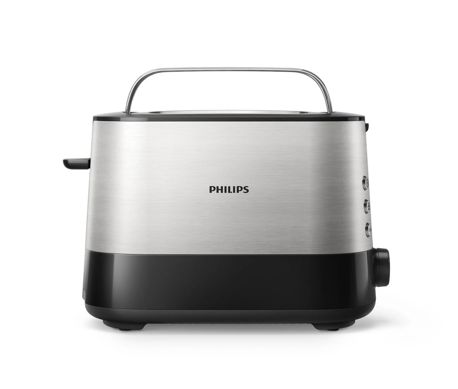 Philips Viva Collection HD2635/90 toster 7 2 kaw. 950 W Czarny, Tytan