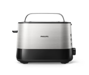 Philips Viva Collection HD2635/90 toster 7 2 kaw. 950 W Czarny, Tytan