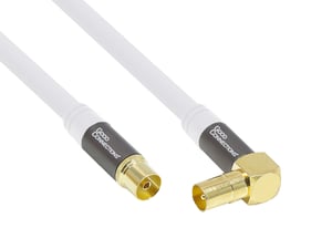 Alcasa GC-M2066 koaxialkabel RG-6/U 7,5 m IEC/Koax Vit