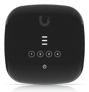 Ubiquiti Fiber WiFi-Router mit Gigabit-Ethernet, schwarz