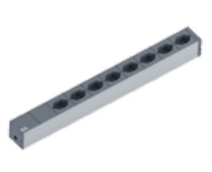 Bachmann 19" IT Basic Stromverteilereinheit (PDU) mit 8 Netzanschlüssen, 1U