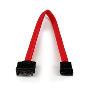 StarTech 0,3 m SATA-kabel, 7-polig, svart, röd