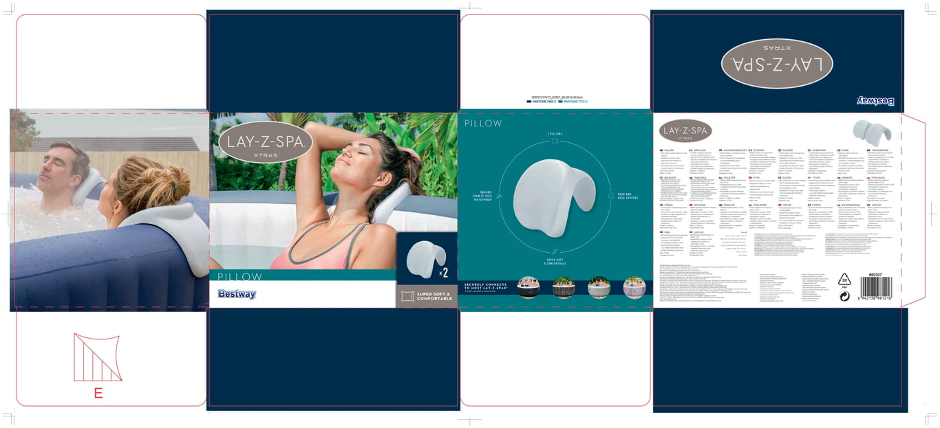 Bestway 60307 akcesorium do wanny z hydromasażem / spa Poduszka Szary