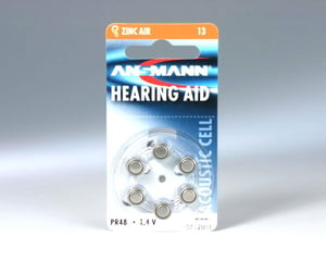 Ansmann Blister 6 x Zink-Luft-Batterie, PR 13 Einwegbatterie