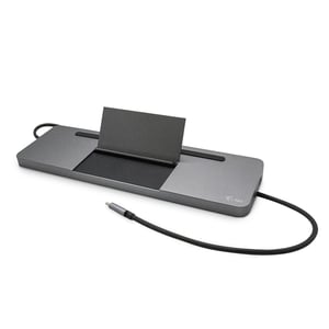 i-tec Metal C31FLATDOCKPDPRO Wired USB 3.2 Gen 1 (3.1 Gen 1) Type-C Docking Station, Gray