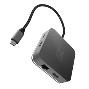 Green Cell AK61 USB 3.2 Gen 1 (3.1 Gen 1) Type-C Docking Station, Silver