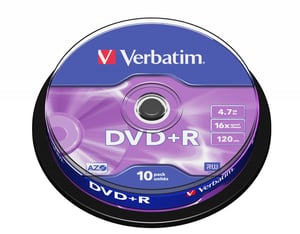 Verbatim DVD+R Matt Silver 4,7 GB 10 Stück